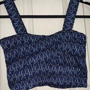 Zara Ruched crop top